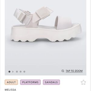 Melissa Cream Chunky Platform Sandals